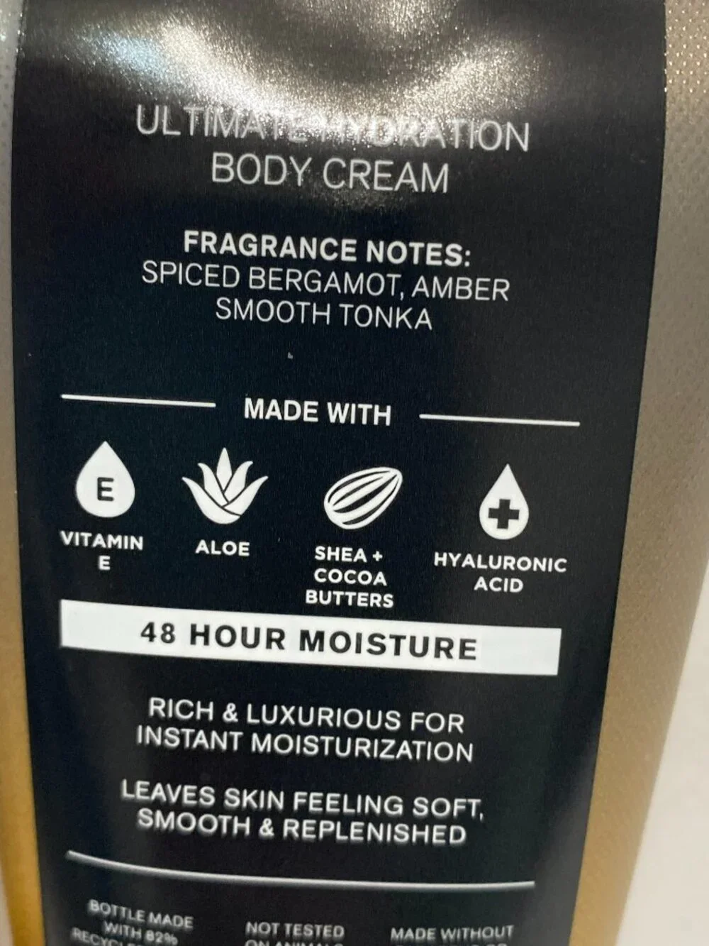 Bath & Body Works Men's After Dark Tonka Bergamot Amber Body Cream, Spray & Wash